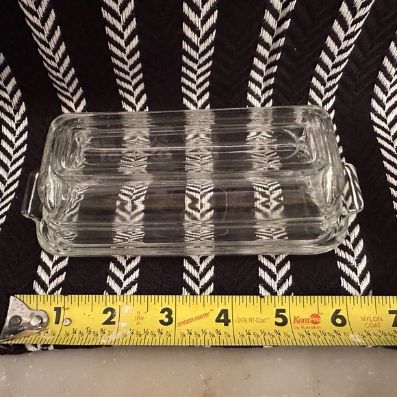 Clear Glass Butter Dish - Picture 3 of 5